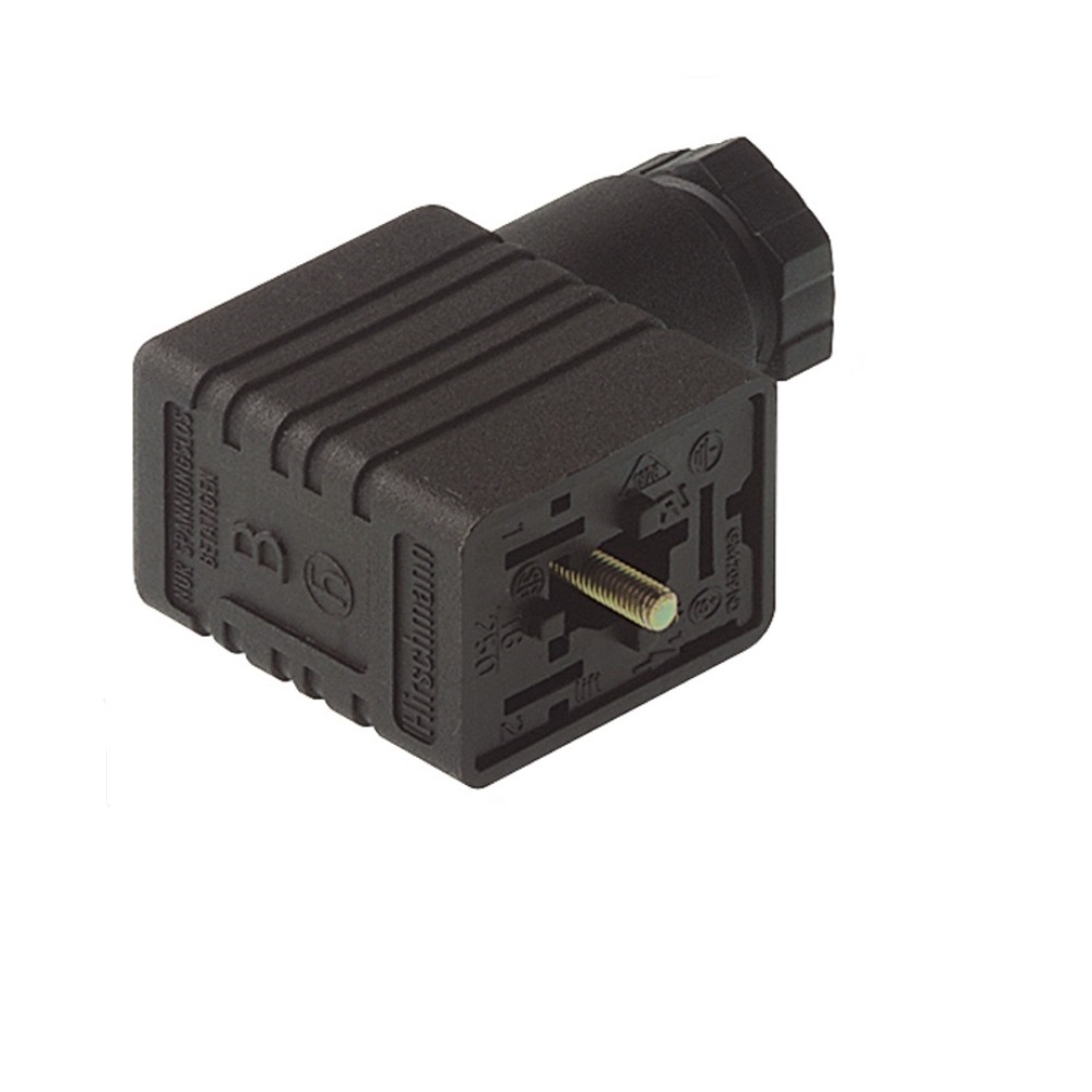 230-364 NUMATICS/AVENTICS SOLENOID VALVE CONNECTOR<BR>FORM B IND 2+G PG9 CG FW 250VAC/DC (BK)